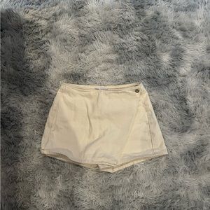 Zara Beige Denim Skort